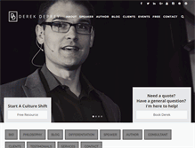 Tablet Screenshot of derekdeprey.com
